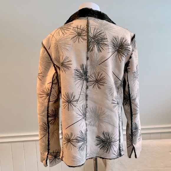 Canada made vintage faux suede and fur jacket - Picture 5 of 9